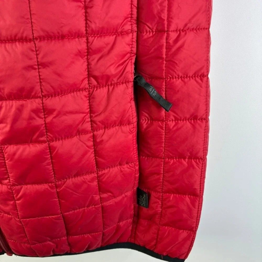 STS‎ Ranchwear Men's Large The Wesley Quilted Puffer Vest Red Mock Neck Full Zip